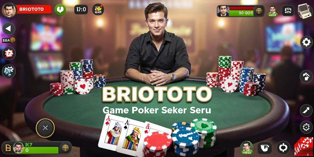 Tangkapan layar menampilkan gameplay seru BRIOTOTO dalam aplikasi Poker.