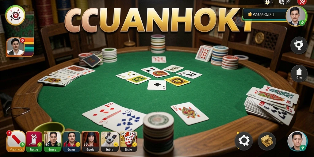 Gameplay seru CUANHOKI dalam permainan Gaple yang menantang.