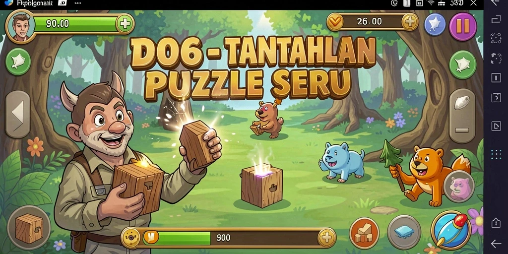Screenshot D06 menampilkan gameplay Puzzle yang mendebarkan.