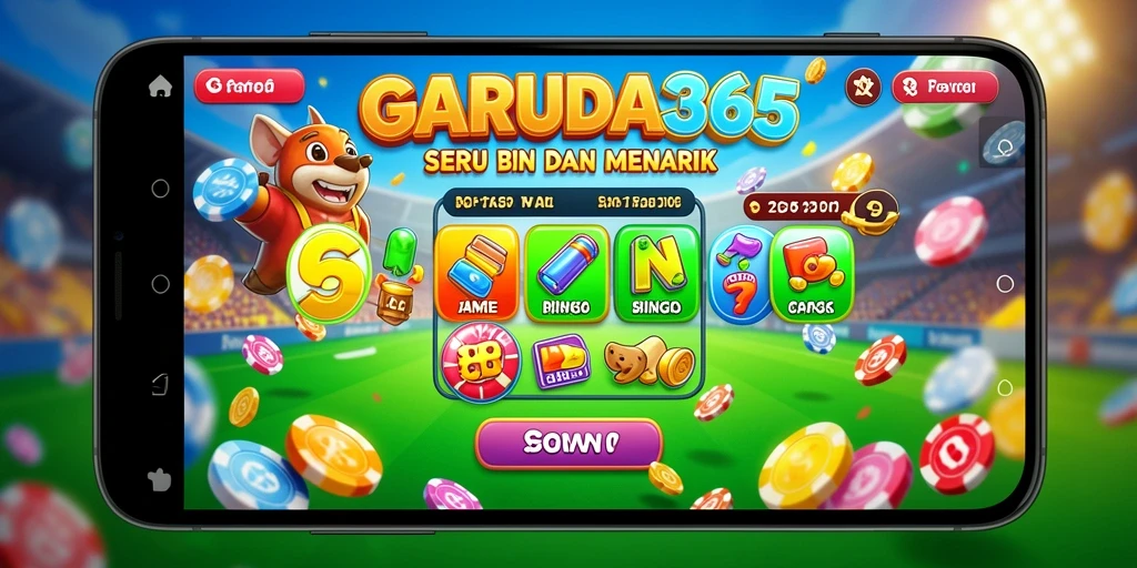 Tampilan gameplay Bingo yang seru dan interaktif di GARUDA365.