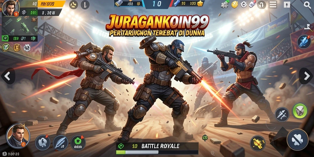 Gameplay seru di <strong>JURAGANKOIN99</strong> menampilkan pertarungan intens dan strategi cerdas.