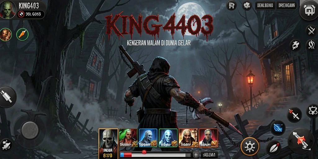 Screenshot KING403 menampilkan gameplay seram yang menegangkan.