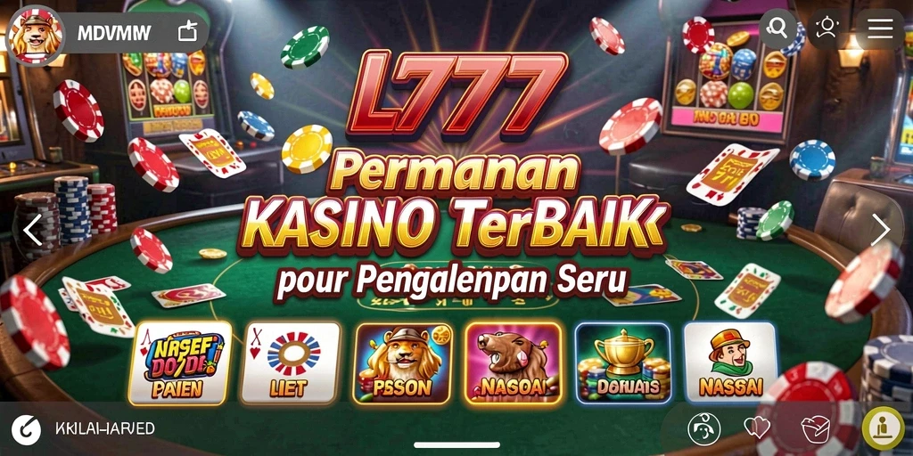 Tampilan gameplay Kasino L777 yang menegangkan dan menarik.