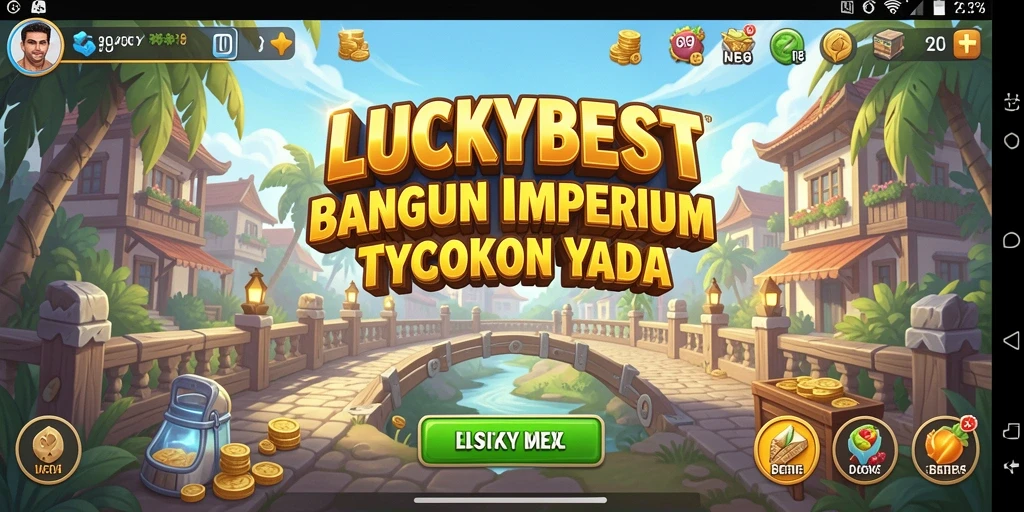 Gameplay menyenangkan dari LUCKYBEST dengan elemen Tycoon yang menantang.