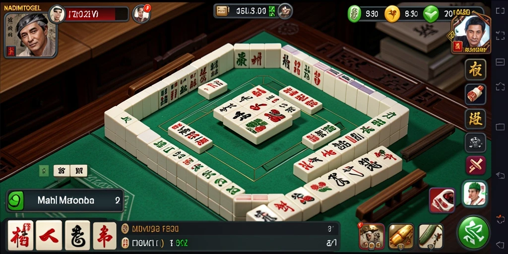 Tangkapan layar NADIMTOGEL menampilkan gameplay Mahjong yang menarik.