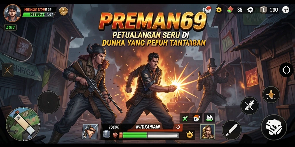 Tampilan gameplay seru di PREMAN69 dengan aksi petualangan yang mendebarkan.