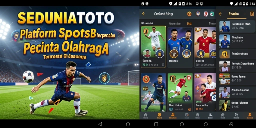 Tampilan antarmuka SEDUNIATOTO yang menarik dan modern untuk sportsbook.