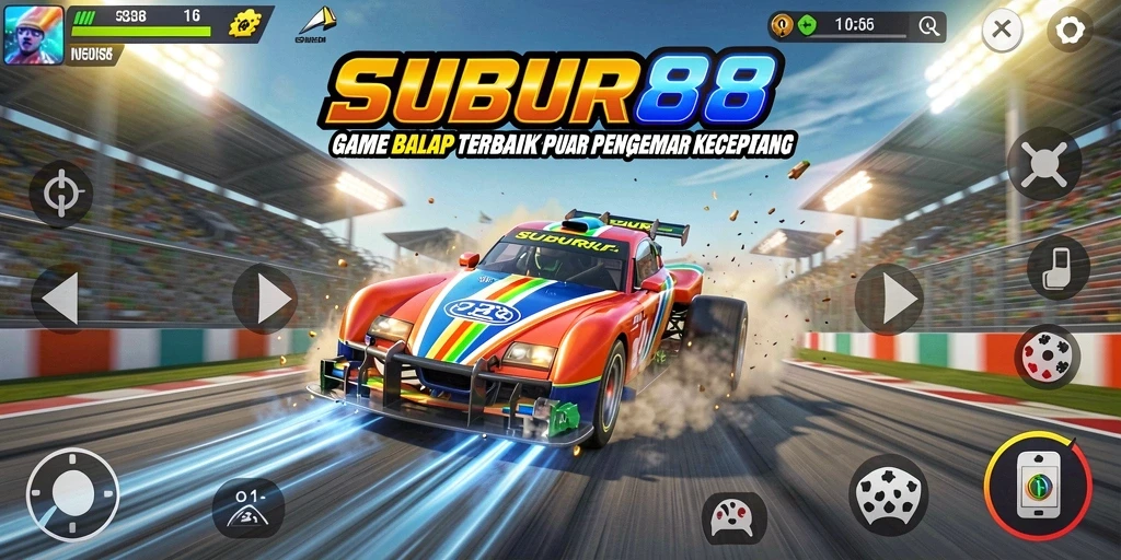 Gameplay seru balapan di SUBUR88 dengan berbagai trek menantang.